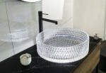 SAPHO Beauty pultra ültethető üvegmosdó 39, 5 cm, áttetsző TY214CL (TY214CL)