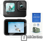 BESTSUIT rugalmas edzett üveg kameralencse / képernyővédő fólia - 1 szett / 3db, 0.15mm vékony, 9H, kijelzők és lencsevédő is! - GoPro Hero 11 / 10 / 9-hez