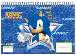 Sonic, a sündisznó Sonic a sündisznó A/4 spirál vázlatfüzet, 30 lapos