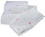 SOFT COTTON MICRO LOVE kis törölközős ajándékcsomag, 3 db Fehér - rózsaszín szívek / Pink hearts