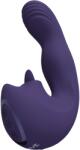 VIVE Yumi Rechargeable Triple Motor G-Spot Finger Motion Vibrator & Flickering Tongue Stimulator Purple Vibrator