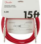 Fender Original Series 4, 5 m Fiesta Red gitárkábel