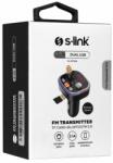 S-Link FM Transmitter - SL-BT306 (5V/3.1A, Bluetooth, 2db USB, Micro SD, RGB) (36852) - mentornet