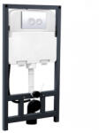 Foglia Rezervor wc incastrat pneumatic Foglia Smart cu set fixare inclus si clapeta crom mat (T3)