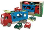 Androni Giocattoli Set Camion transportor de masini cu patru masinute (AGI6098-0RIC) - orasuljucariilor
