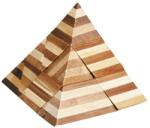 Fridolin Joc logic IQ din lemn bambus 3D Pyramid (Fr_17166) - orasuljucariilor