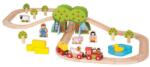 Bigjigs Toys Trenuletul de la ferma (BJT036) - orasuljucariilor Trenulet