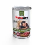 NutraLine Conserva pentru caini Nutraline Dog Adult cu Miel si Ulei de Sofranel, 400 g