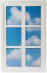 Seletti Fali dekoratív lámpa WINDOW #3 90 x 57 cm, fehér, fa/akril, Seletti (SLT24002)