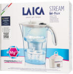 LAICA Stream Line fehér vízszűrő kancsó magnesiumactive Bi-flux szűrőbetéttel