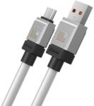 Baseus Cablu de date Baseus CoolPlay CAKW000702, USB 2.0 - USB-C, 2m, White (CAKW000702)