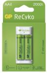 GP Batteries GP ReCyko Eco E211 8 órás akkumulátortöltő 2db ReCyko 2000mAh AA ceruza akkuval (B51214)