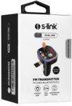 S-Link FM Transmitter - SL-BT306 (5V/3.1A, Bluetooth, 2db USB, Micro SD, RGB) (36852) - hyperoutlet