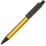  Golyóstoll, alumínium, aranyszínű, kék tollbetéttel