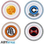 ABYstyle porcelán tányér szett Dragon Ball Z Emblems (4 db) (ABYTAB009)