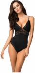 Obsessive 810-TED-1 - csipkés body (fekete) (93066400005)