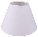 Clayre & Eef Lámpaernyő fehér textilbevonatú, műanyag belsővel, 23x15cm