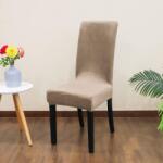 Forcheer SzékHuzat Étkezőszékre (bársonyos, rugalmas, mosható, kapucsínó barna)