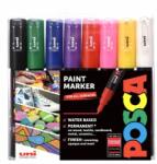uni Set 8 Markere Uni Posca Mitsubishi, PC-1M, Fine Tip Pen, Multicolor