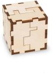 EWA Set constructie mini cu mecanism Puzzle 3D JIGSAW CUBE-3D din lemn 24 piese @ EWA (EWA00035)