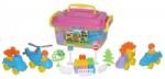 Polesie Set cuburi+jucarii, 128pcs/cutie, 37x24x21 cm, POLESIE (56153)