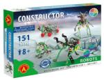 Alexander Toys Set constructie 151 piese metalice Constructor Roboti 4in1, Alexander (AXCONS-1648)