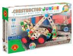 Alexander Toys Set constructie 88 piese din lemn Constructor Junior-Motostivuitor 3in1, +4 ani, Alexander (AXCONS-2159)
