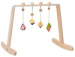 Mobbli Centru de activitati Montessori cu 4 corpuri geometrice multicolore de jucarie, din lemn, Mobbli (MBL-BG01-FG-CL)