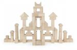 Viga Toys Set cuburi de construit 100 buc natur (3cm), Viga (51623) - orasuljucariilor