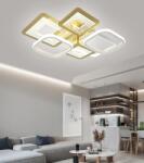  Lustra LED 9038, Cu Telecomanda, 3 Tipuri De Lumina, Intensitate Reglabila, 176W, Auriu