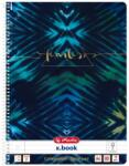 Herlitz Caiet A4 cu spira simpla, 80 file, mix dictando, New Batik Fearless, Herlitz HZ50044160