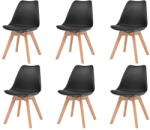 vidaXL 6 buc negru 274852