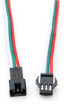 ANRO LED Szerelt csatlakozó pár 3 eres (SM3PIN Wire connector 3x10 cm)