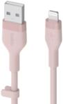 Belkin Cablu Incarcare Belkin BOOST CHARGE Flex Silicone USB-A Lightning Pink (CAA008bt2MPK)