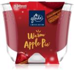 Glade Warm Apple Pie lumânare parfumată cu parfum Apple, Cinnamon, Baked Crisp 224 g