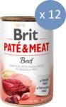 Brit 12 x Conserva Brit Pate & Meat cu Vita, 400 g