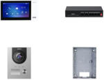 Dahua Kit videointerfon 2MP, ecran 7 inch, aplicat, 1 familie, WDR, switch 4xPoE - Dahua KTP01L S (DHI-KTP01L(S))