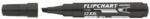 ICO Flipchart marker pe bază de apă 1-4mm, tăiat Artip 12XXL negru (9580081000)