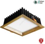 APLED - LED Лампа SQUARE WOODLINE LED/12W/230V 4000K 17x17 см пепел масивнo дървo (AP0211)