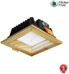 APLED - LED Лампа SQUARE WOODLINE LED/3W/230V 3000K 9x9 см пепел масивнo дървo (AP0208)