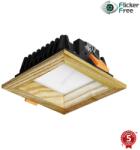 APLED - LED Лампа SQUARE WOODLINE LED/3W/230V 4000K 9x9 см пепел масивнo дървo (AP0207)