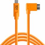 Tether Tools Theter Tools CU33RT15-ORG TetherPro USB-C apa - MicroUSB-B(jobb) apa Adatkábel 4.6m - Narancs (CUC33R15-ORG)