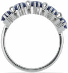  Ezüst Gyűrű Rosebery Kék Zafírral, Méret: 59-58 (Y50493/59)