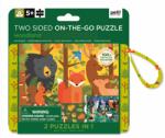 Petit Collage Puzzle 2 în 1 animale din pădure (DDPTC669) Puzzle