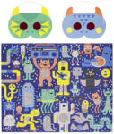 Petit Collage Puzzle monstri 100 buc cu ochelari 3D (DDPTC331) Puzzle
