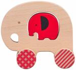 Petit Collage Elefant și pui de elefant pe roți (DDPTC538)