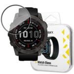 Wozinsky Watch Glass hibrid üveg Garmin Fenix 7X fekete készülékhez
