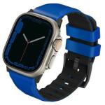 UNIQ Linus szíjas tok Apple Watchhoz 1/2/3/4/5/6/7/8/9/SE/SE2/Ultra 42/44/45/49mm Airosoft szilikonkék/versenykék