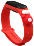 Hurtel Szíjas Xmas csuklópánt Xiaomi Mi Band 4 / Mi Band 3 karácsonyi szilikon karkötőhöz, piros (kesztyű)