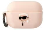 Karl Lagerfeld KLAP2RUNIKP AirPods Pro 2 borító rózsaszín/rózsaszín szilikon Karl Head 3D